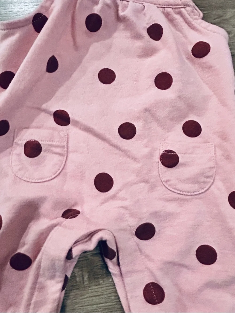 Carter's Baby Girls' Polka Dots Overalls 3 Months Pink W/ruffles